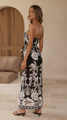 Astra Jumpsuit - Black/White Floral