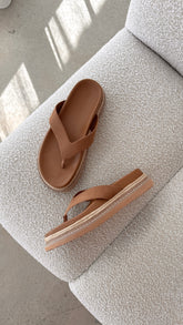 Arley Slide - Sandstone Suede