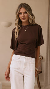 Ailani Top - Chocolate