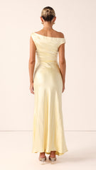 Auria Off Shoulder Maxi Dress - Yellow