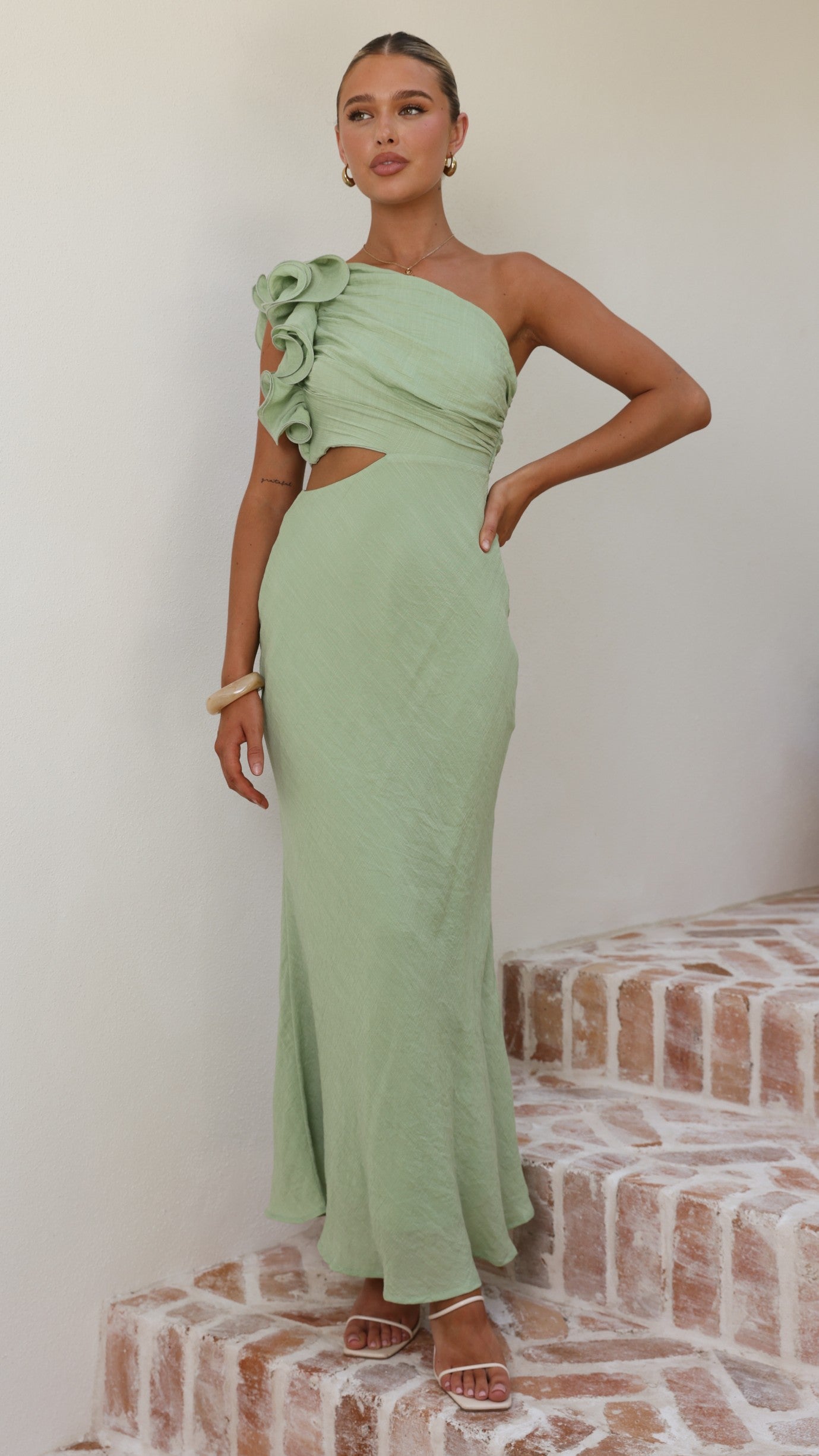 Amina Maxi Dress - Sage