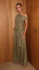 Amari Top and Maxi Skirt Set - Olive