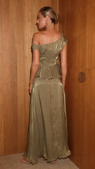 Amari Top and Maxi Skirt Set - Olive