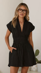 Alicia Mini Dress - Black