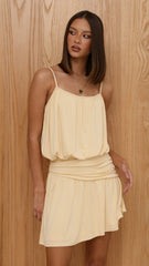 Bettina Mini Dress - Lemon