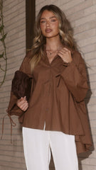 Alanna Shirt - Chocolate