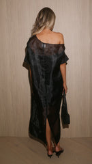 Baelin Sheer Maxi Dress - Black