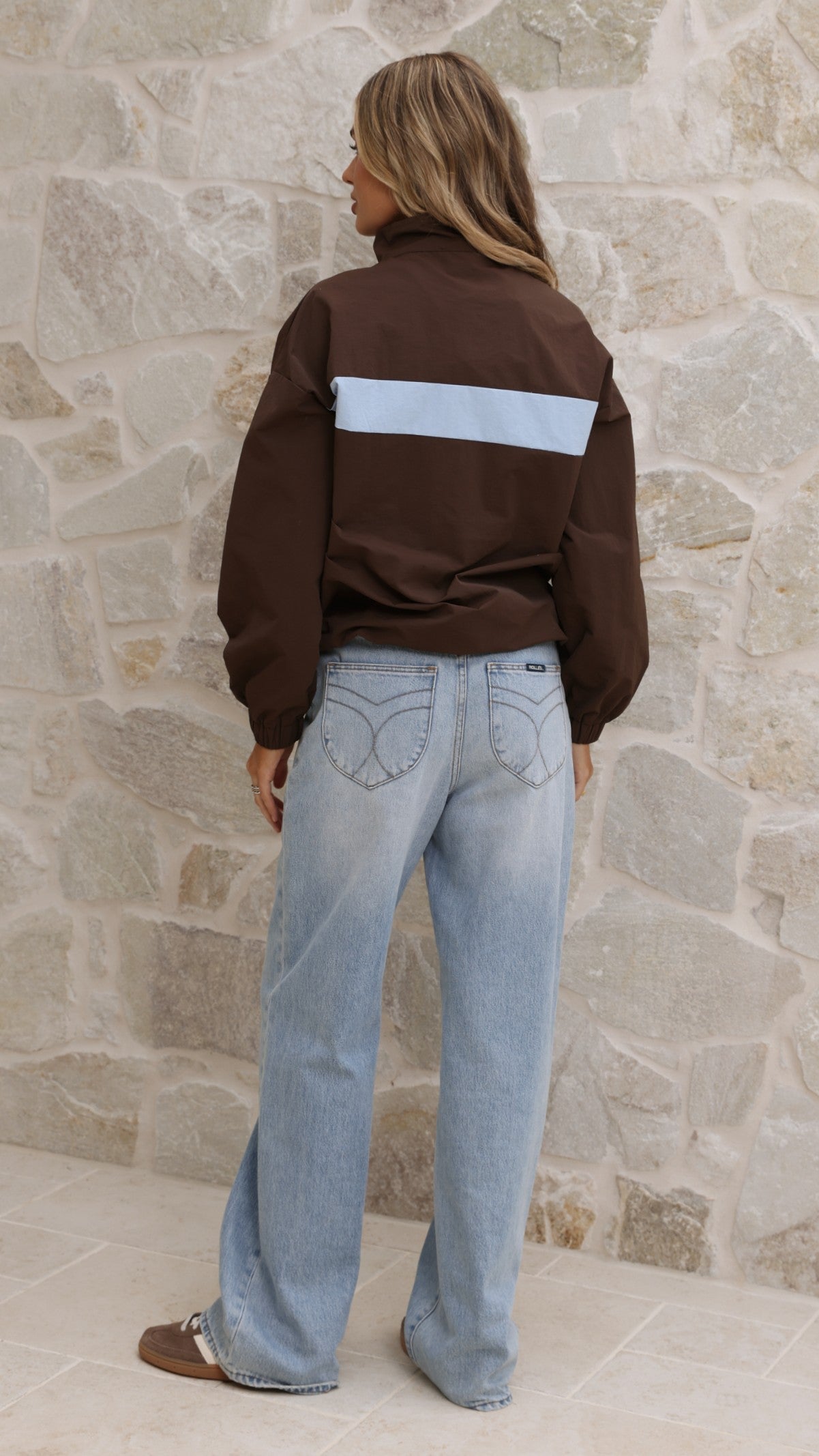 Ariella Jacket - Choc/Blue