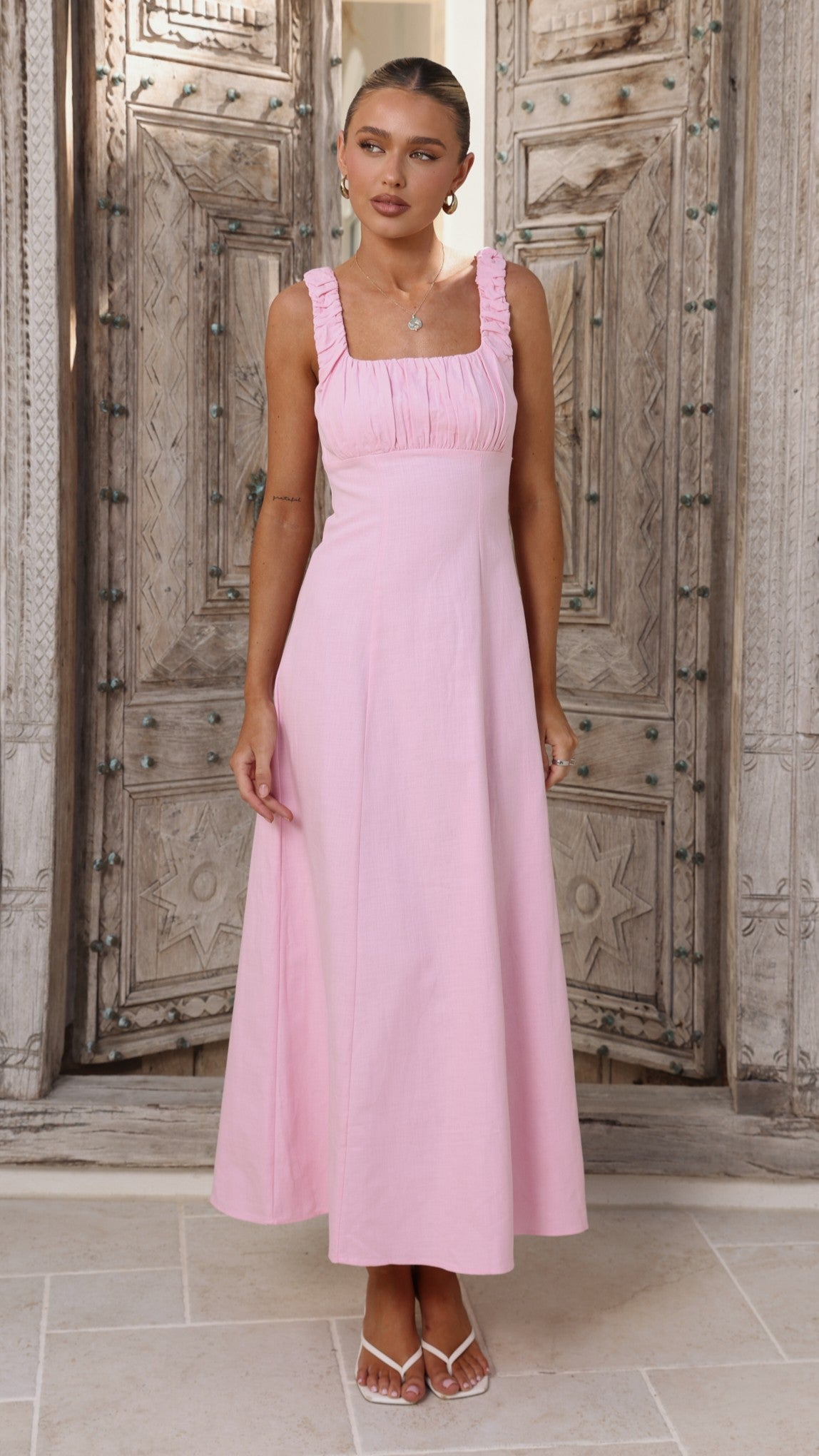 Adley Maxi Dress - Pink