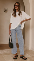 Annalise Knit Top - White
