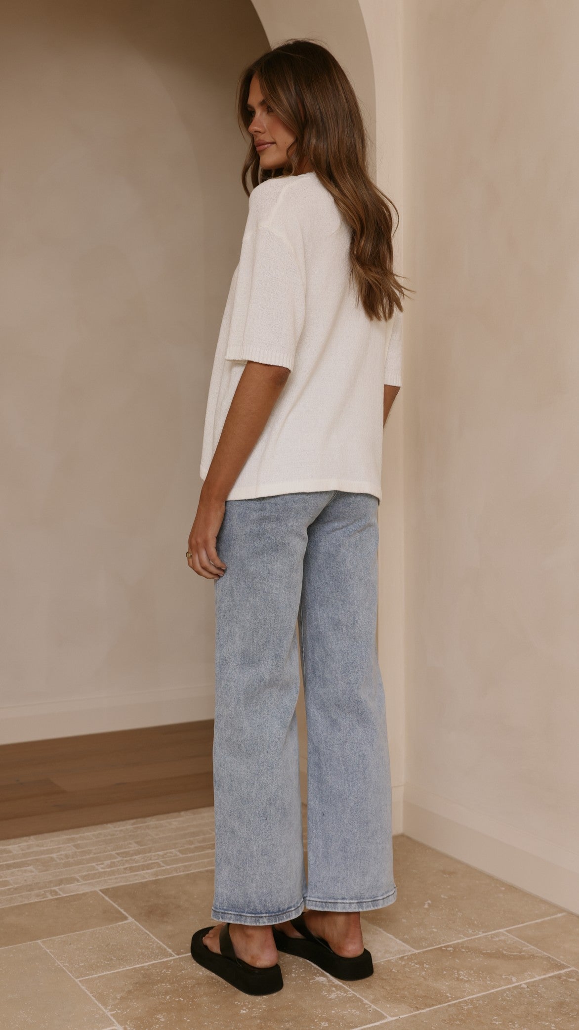Annalise Knit Top - White