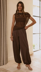 Ariella Pants - Chocolate