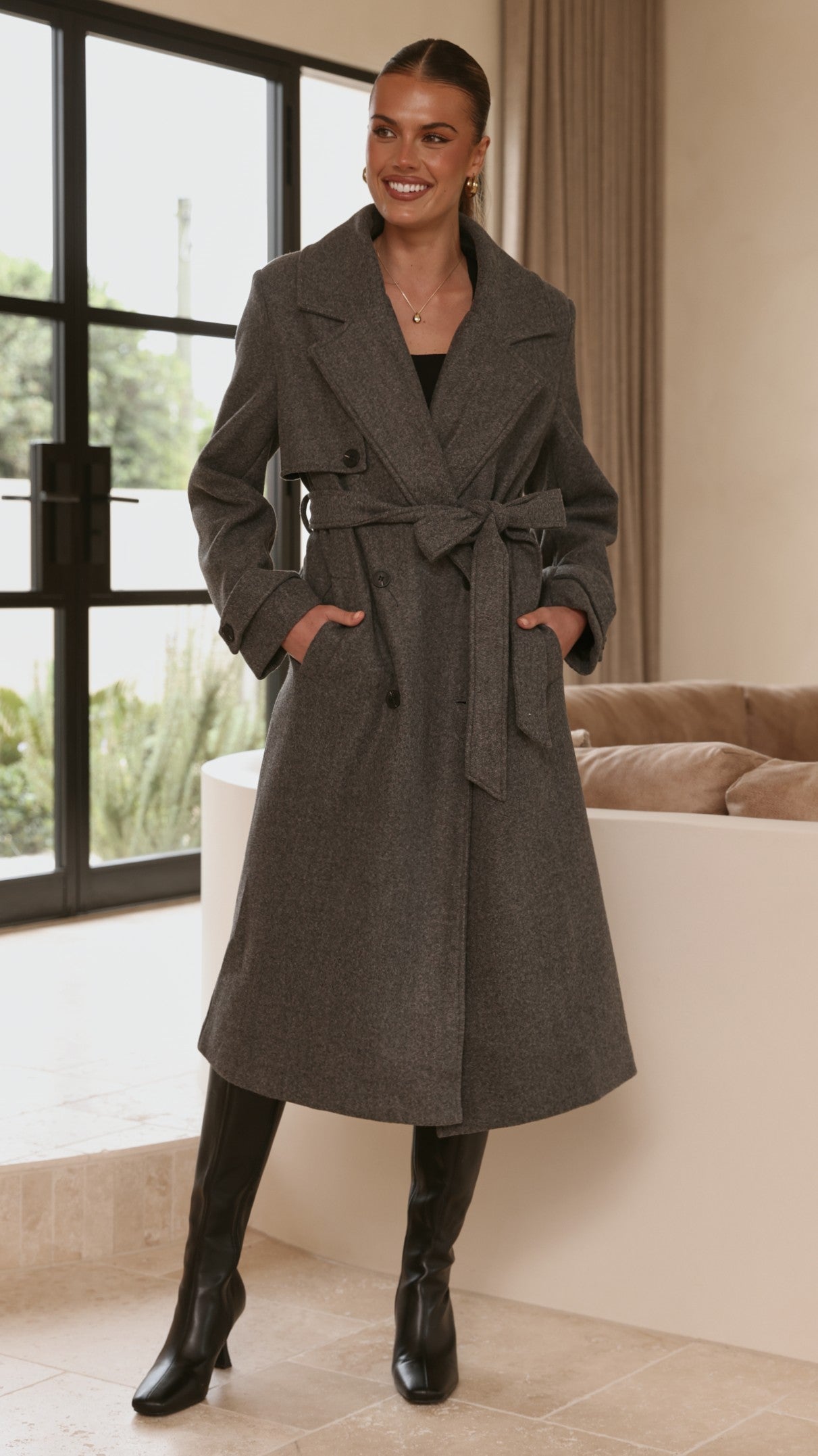 Aspen Coat - Charcoal