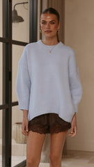 Belle Knit Sweater - Blue
