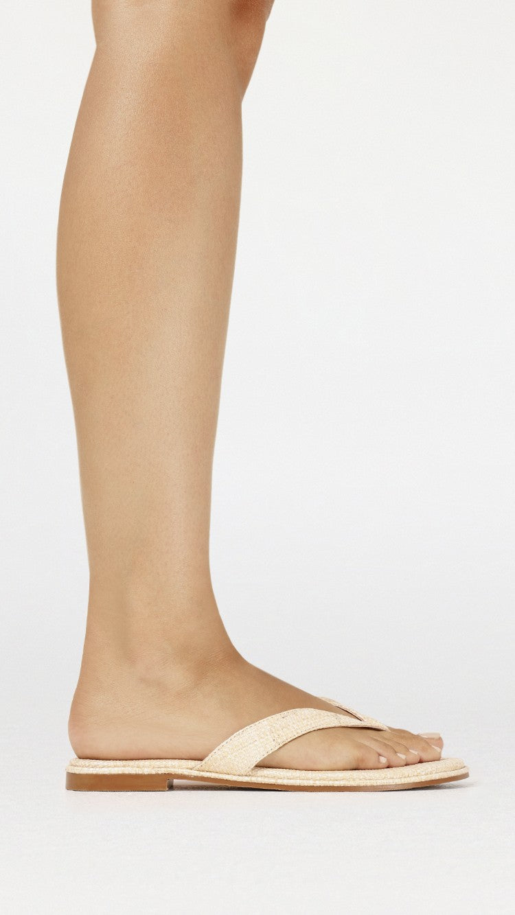 August Slide - Natural Raffia