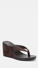 Baci Wedge - Espresso Suede