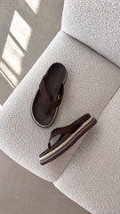 Arley Slide - Cocoa Suede